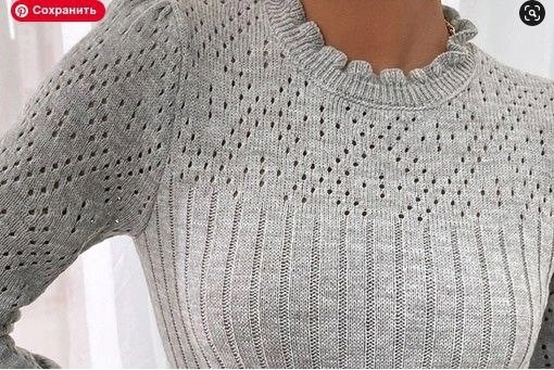 Чудесный джемпер спицами