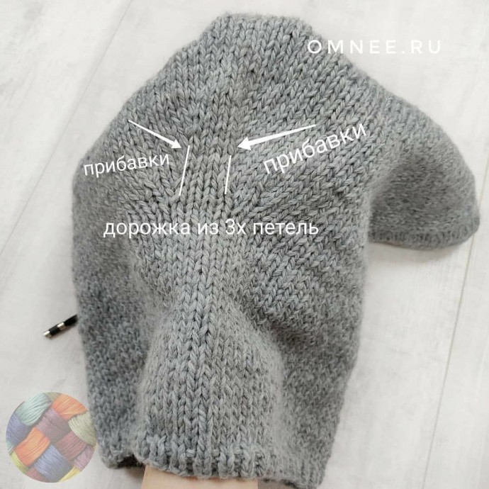 Вяжем капор спицами