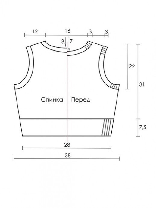 Эффектный сиреневый топ