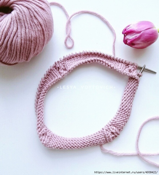 Шапочка &laquo;candy&raquo; спицами