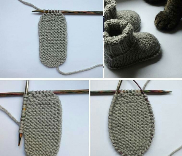 Пинетки-малышки: вяжем без швов!