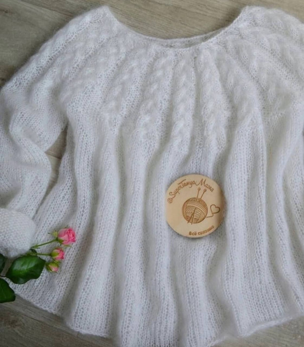 Воздушная блуза из кид мохера