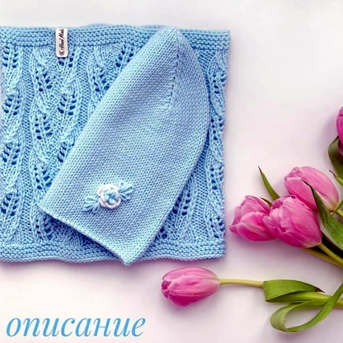 Описание весеннего комплекта спицами