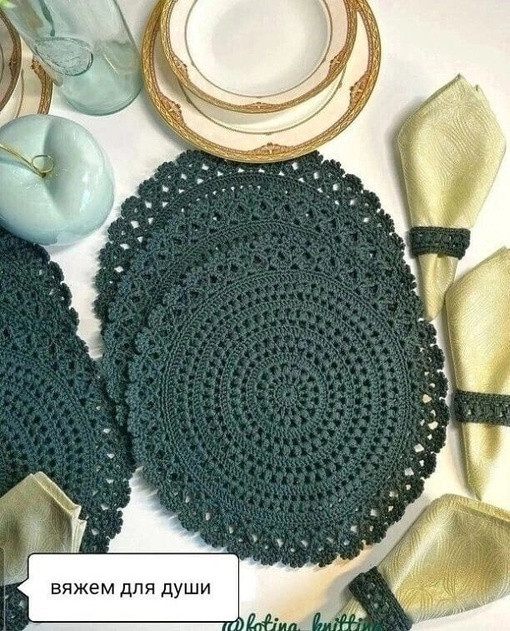 Салфетка крючком: схема и вдохновение