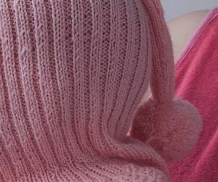 Детская шапка-шлем, вяжем из пряжи Mignon