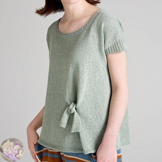 Как связать крылышко спицами