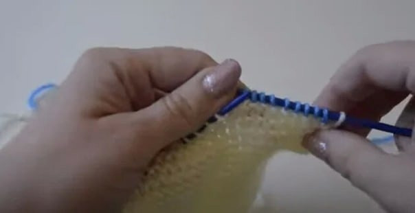 Простые следки спицами