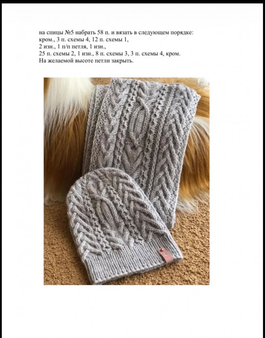 Серая шапка, связанная спицами, — тот самый аксессуар, который работает всегда