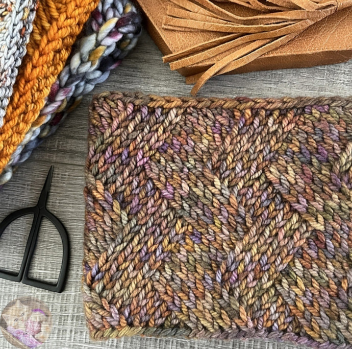 Опиcaниe вязaния узopa пapкeт cпицaми &ndash; пepвый вapиaнт