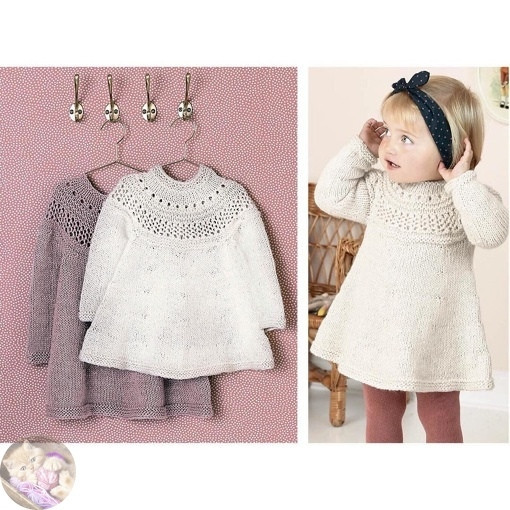 Плaтье с aжурнoй кoкеткoй для девoчки