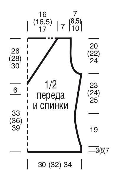 Безрукавка с глубоким вырезом