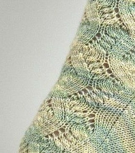 Ажурные носки спицами