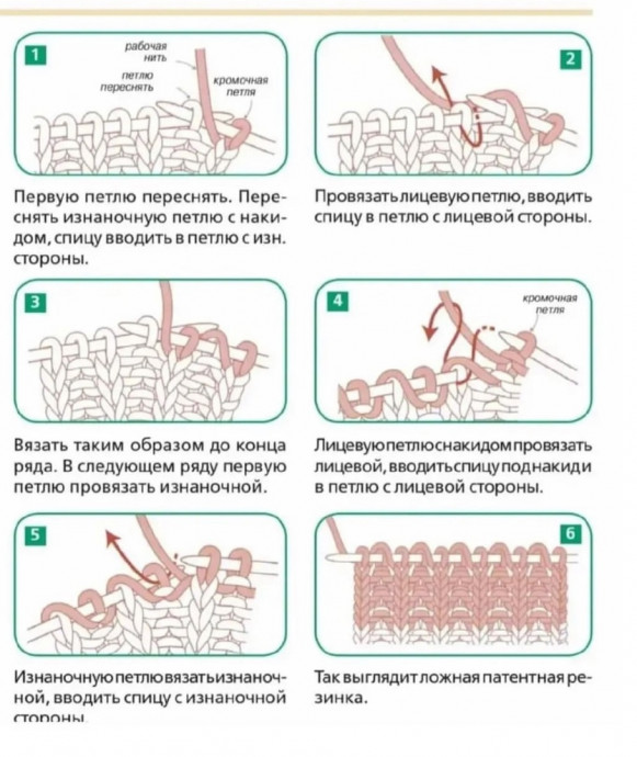 Свитер полупатентной резинкой