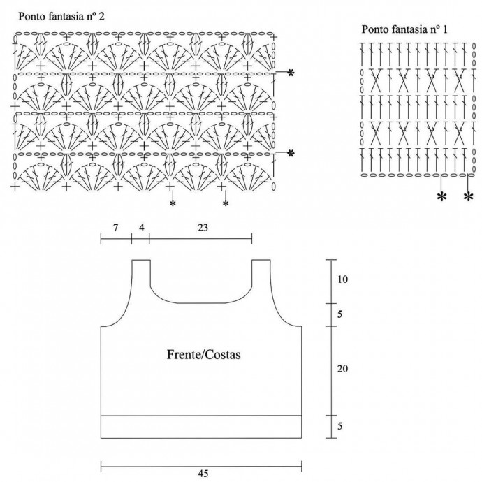 Яркий акцент: ажурный топ крючком