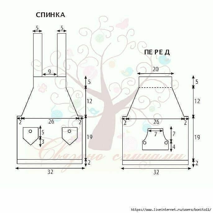 Детский сарафан спицами &mdash; уютная классика для малышей