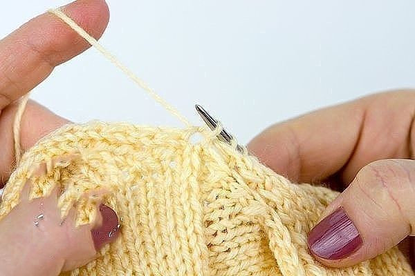 Носки на двух спицах без шва