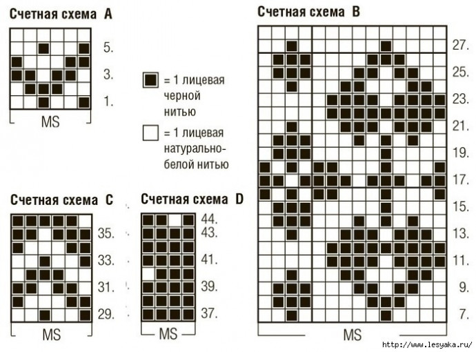 Теплые гольфы "Звездная ночь" спицами