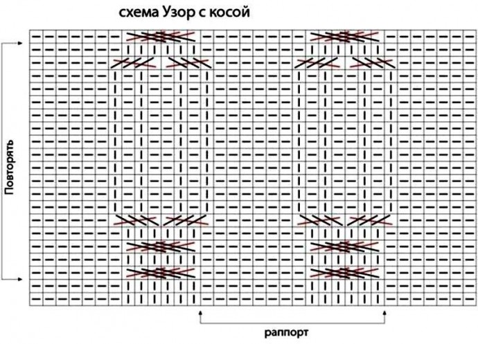 Красный жакет с косами