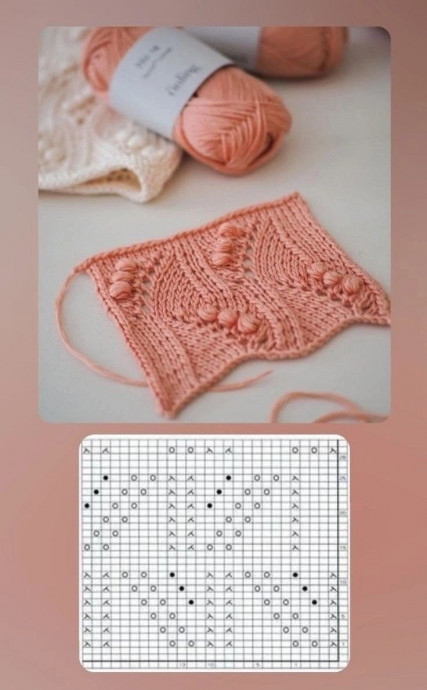 Персиковый топ, связанный спицами &mdash; нежность с летним настроением