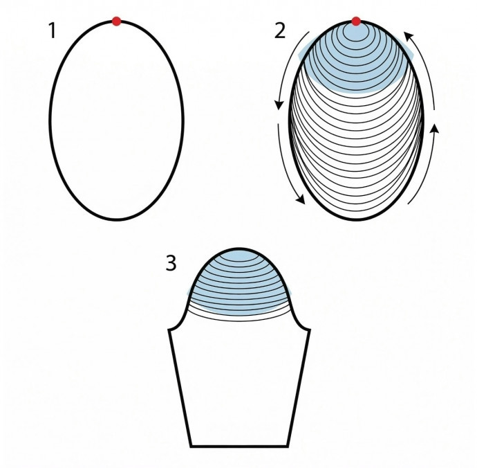 Рукав без окатов и сшиваний