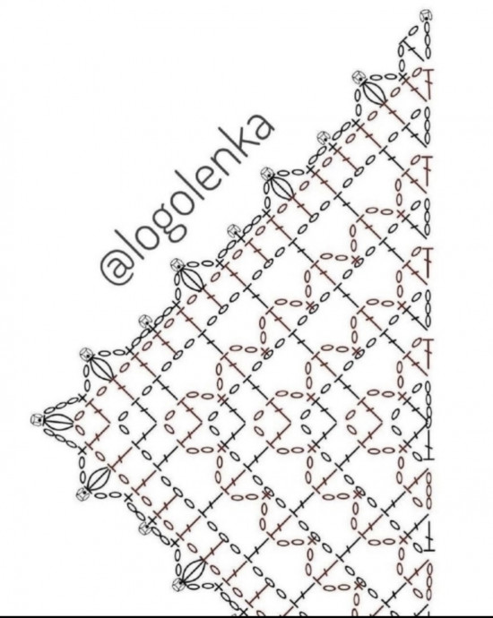 Мятная косынка узором &laquo;сетка&raquo; &mdash; лёгкость, которая чувствуется в каждом узелке