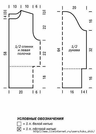 Жакет спицами с жаккардовым узором