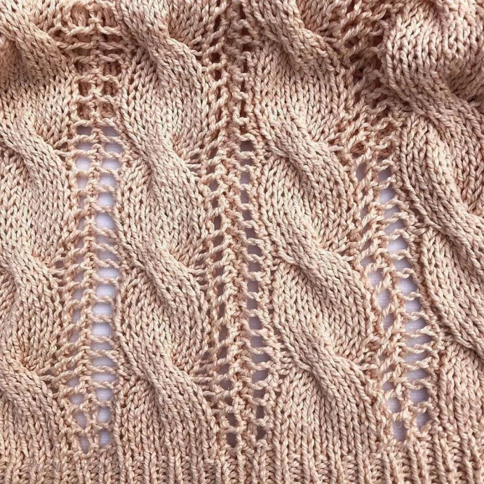 Джемпер из Papyrus от Fibra Natura, вяжем спицами