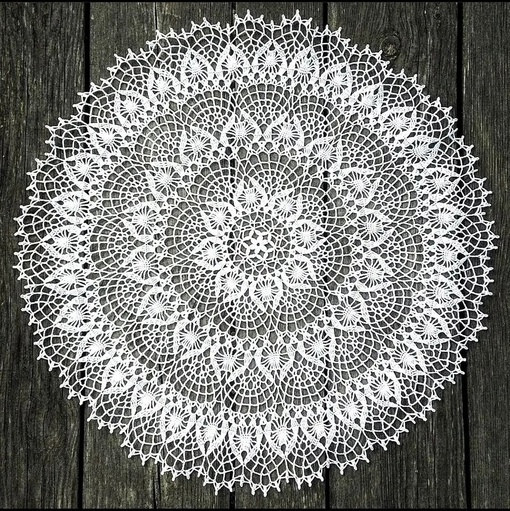 Красивая круглая салфетка крючком &mdash; уют в каждой петле