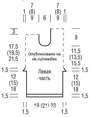 Комбинезон спицами
