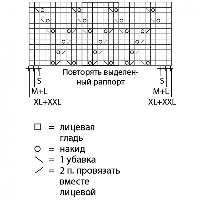 Нежный джемпер спицами из двух видов пряжи