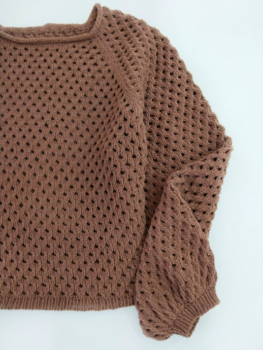 Джемпер "Шоколад" спицами