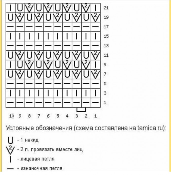 Желтый женский топ с ажурными дорожками, связанный спицами