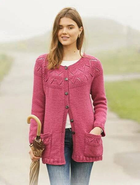 Жакет на круглой кокеткой