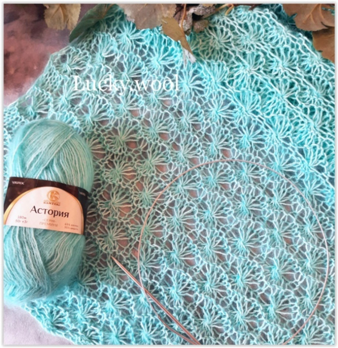 Красивый палантин "Звезды"