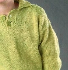 Пуловер - поло на 5 - 6 лет