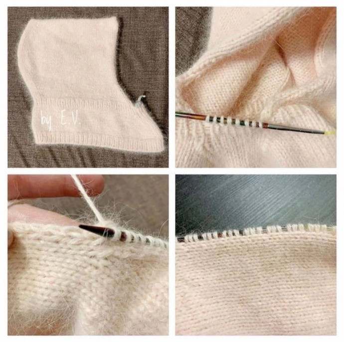 Капор спицами для ребёнка