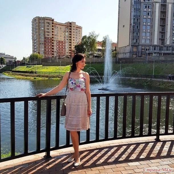 Летняя юбка по мотивам работ Self Portrait