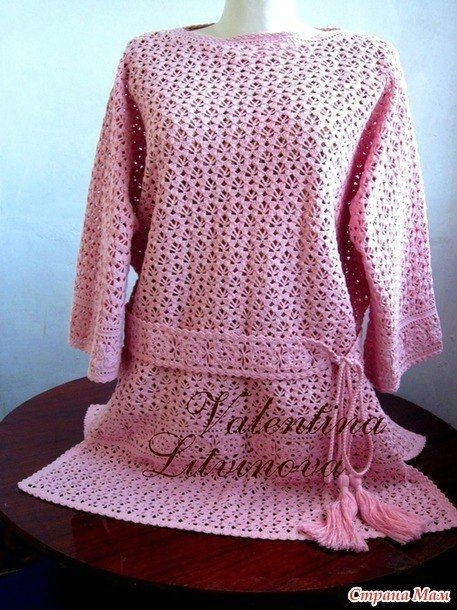 Нежная туника крючком