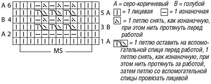 Джемпер с узором из полос