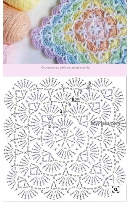 Кардиган из двух шестиугольников для мамы и дочки