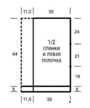 Вяжем симпатичный жакет-накидку спицами