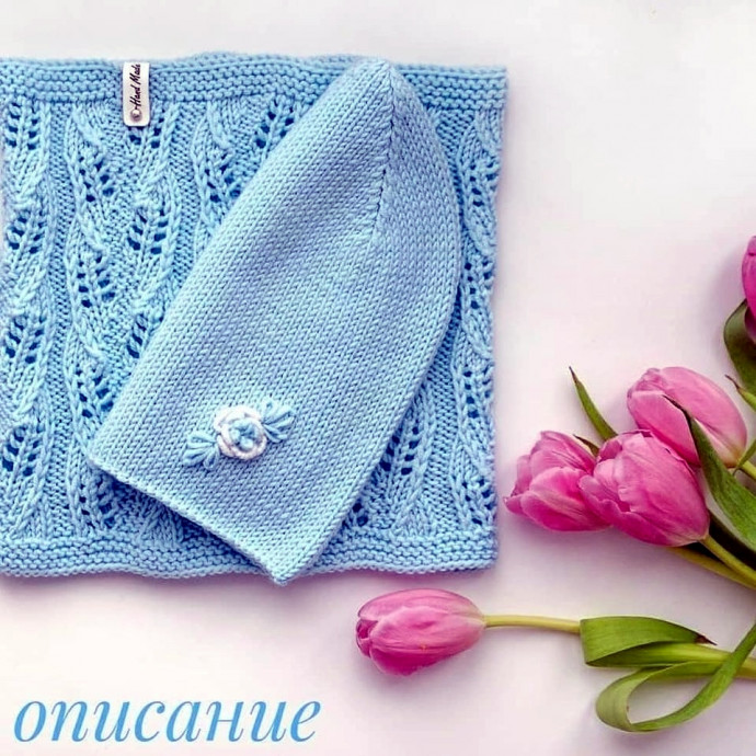 Описание весеннего комплекта спицами