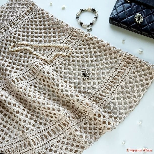 Летняя юбка по мотивам работ Self Portrait