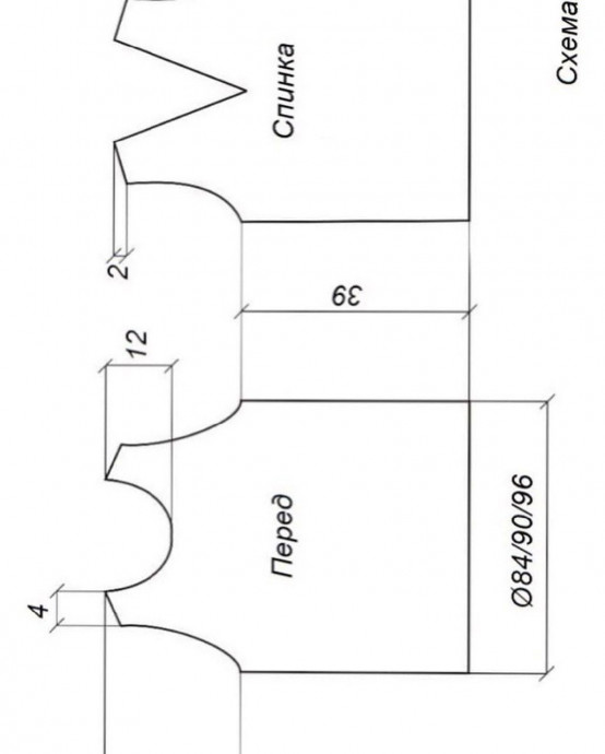 Базовая летняя майка спицами
