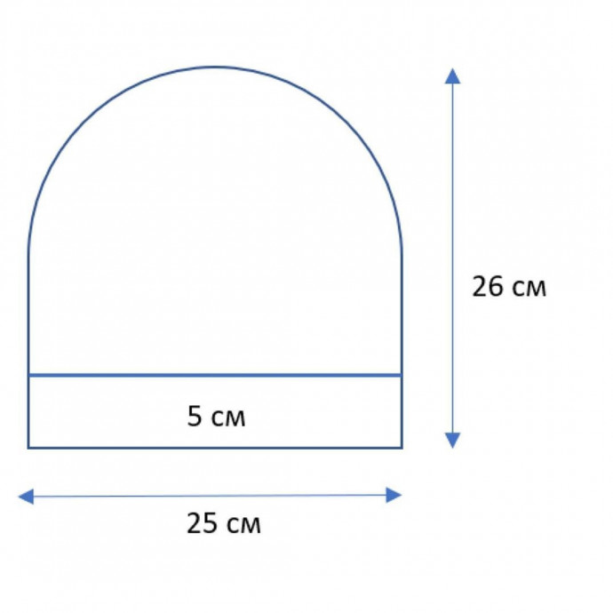 Шапка без отворота, вяжем спицами