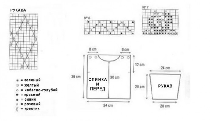 Узор для свитера спицами