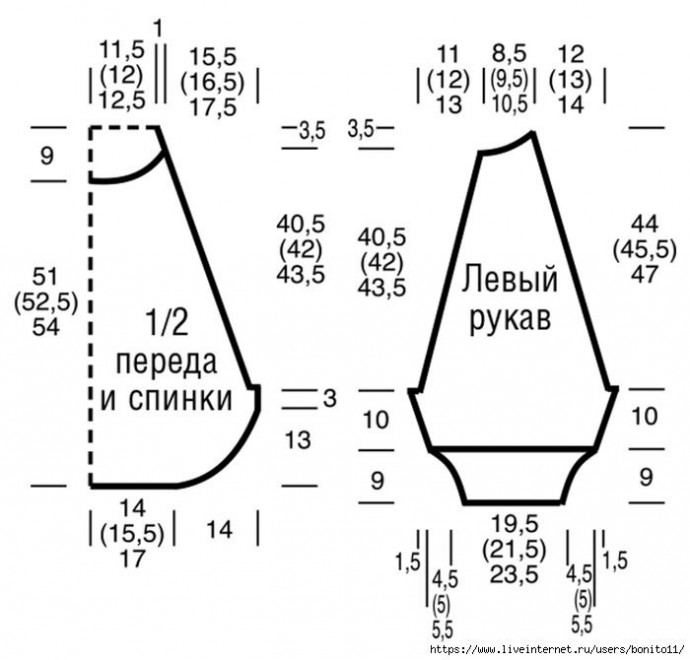 Свободный свитер с жаккардовой кокеткой