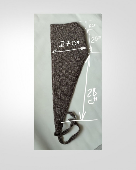 Шарф - капюшон спицами