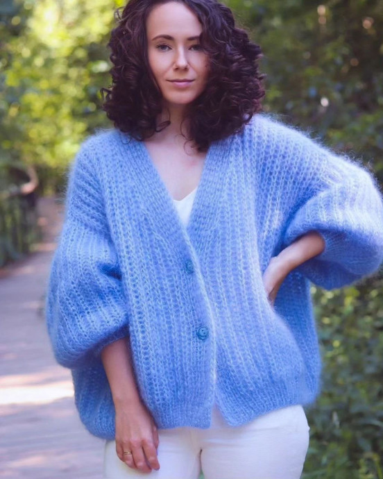 Кардиган спицами