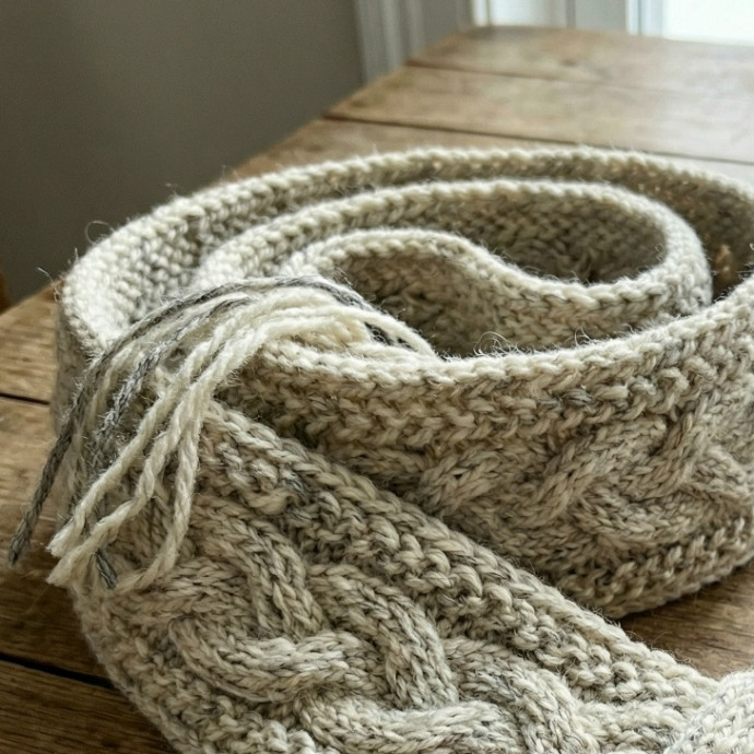 Вяжем пояс спицами